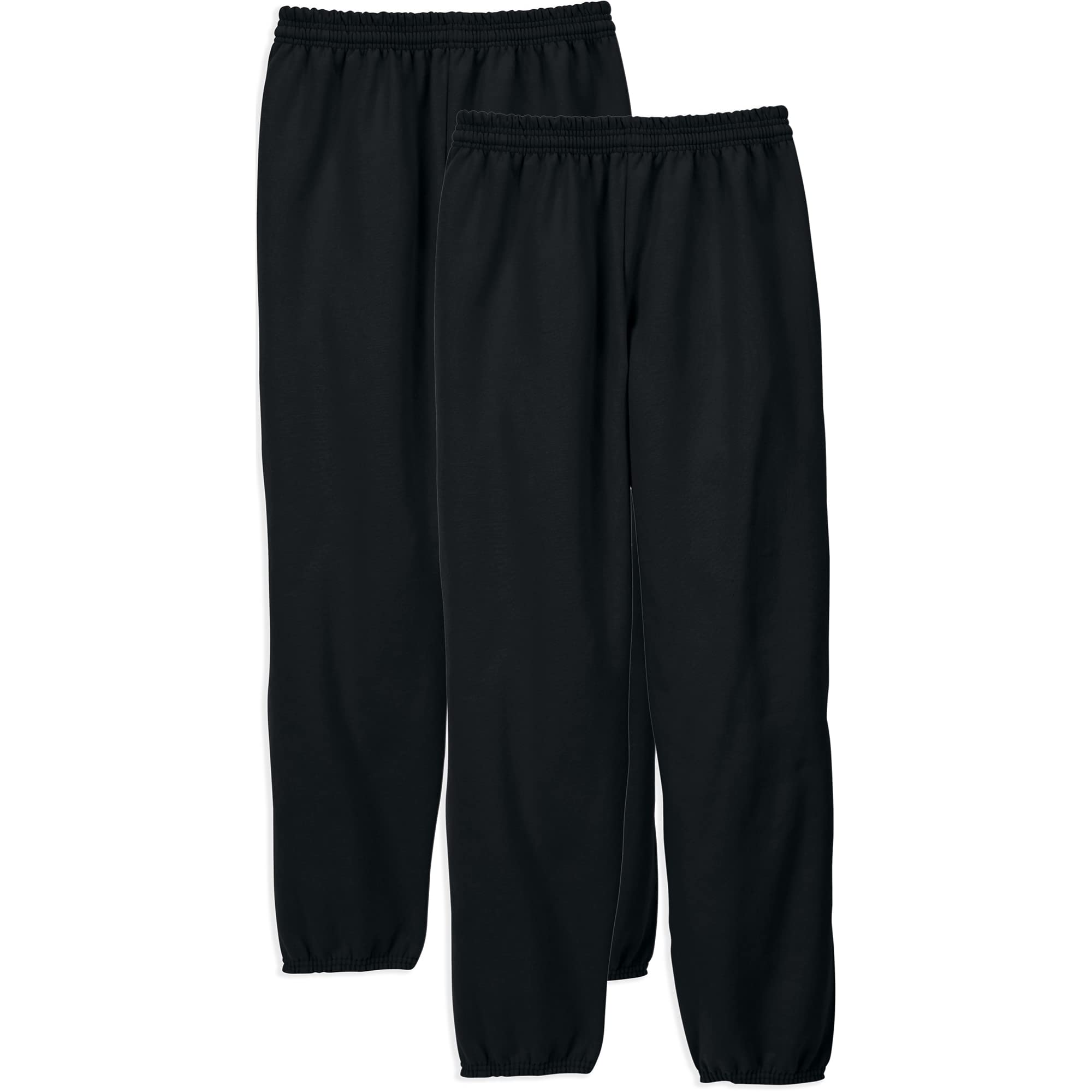 Hanes Men's Sweatpants, EcoSmart Best Sweatpants for Men, Men's Athletic  Lounge Pants with Cinched Cuffs (1 or 2 Pack Option)