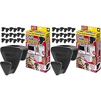 Original AS-SEEN-ON-TV Ruby Space Triangles, Ultra- Premium Hanger Hooks Triple Closet Space 18 PC Value Pack, Black, 2 in. (Pack of 2)