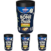 Swanson Sipping Bone Broth, Chicken Bone Broth with Ginger & Turmeric, 10.75 Ounce Sipping Cup (Pack of 4)