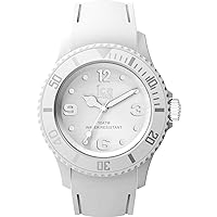 ICE-Watch Men's ICE Unity Shiro-Montre Blanche Mixte avec Bracelet en silicone-017551 (Medium) Quartz Watch