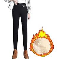 Winter Sherpa Fleece Lined Leggings for Women,High Waist Stretchy Thick Cashmere Leggings Plush Warm Thermal Pants
