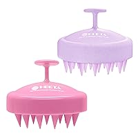 HEETA Scalp Massager for Hair Growth, Soft Silicone Bristles to Remove Dandruff and Relieve Itching, Scalp Scrubber for Hair Care Relax Scalp, Shampoo Brush for Wet Dry Hair