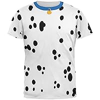 Old Glory Dog Dalmatian Costume Blue Collar All Over Adult T-Shirt