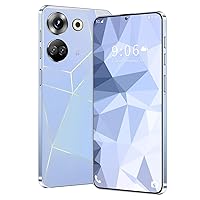 Unlocked Android phone, C20 PRO Android 13 Cell Phone, 2024 5G phone, 8GB+256GB, 13MP+50MP camera, 5000mAh large battery, unique appearance design, Fingerprint face unlock Dual SIM Capability (White)