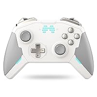 BEITONG Zeus PC Switch Game Controller Android iOS Mobile TV Bluetooth Wireless Gamepad Gaming,1000mAh/6 Axis Somatosensory Control/Macro Program/Configurable Button/3 Joysticks ABXY Replaceable (Zeus Platinum)