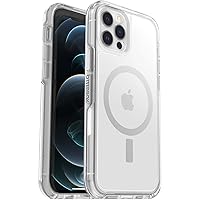 OtterBox Symmetry Clear Series+ Case with MagSafe for iPhone 12 & iPhone 12 Pro (Only) - Non-Retail Packaging - Clear