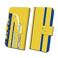 Daibi 922 Type Doctor Yellow T3 Construction Railway Smartphone Case No. 47 [Notebook Type] Android iPhone X/Xs/XR Licensed by JR West Japan tc-t-047-al Android L Size