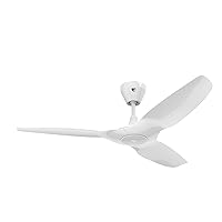 Haiku L, Smart Ceiling Fan – Energy Efficient Cooling for Home, Bedroom, Office, Living Space, and More – 16 Lighting Settings with 7 Speed Settings – 52” - White