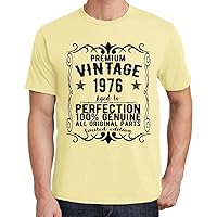 Men's Graphic T-Shirt All Original Parts Aged to Perfection 1976 48th Birthday Anniversary 48 Year Old Gift 1976