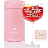 50th Birthday Gifts for Women,1973 Vintage Wine Glass -50 Year Old Gifts for Womens 50th Birthday Gifts Ideas for Her Friend Mom Sister Wife Bday Presents,50th Wedding Anniversary Birthday Decorations