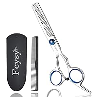 Thinning Shears for Hair Cutting, Fcysy Hair Thinning Scissors Texturizing Shears Layering Scissors with Comb Set Hair Cutting Kit, 6 Inches Hair Sheers Blending Scissor Hair Thinner for Dog Women Men