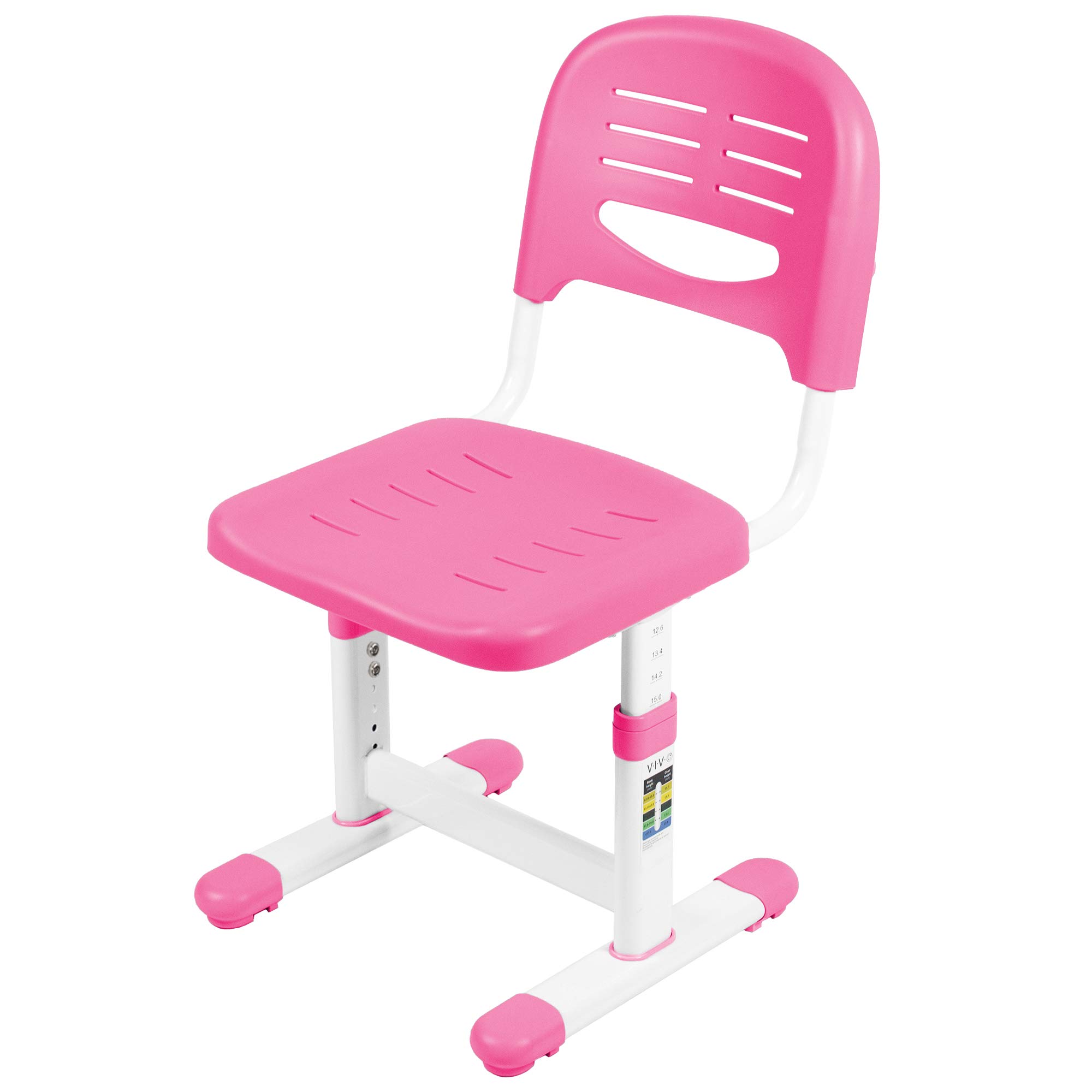 VIVO Height Adjustable Kids Desk Chair, Chair Only, Designed for Interactive Workstation, Universal Children's Ergonomic Seat, Pink, DESK-V201P-CH