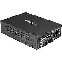 StarTech.com Singlemode (SM) SC Fiber Media Converter for 10/100/1000 Network - 10km - Gigabit Ethernet - 1310nm - w/Auto Negotiation (MCMGBSCSM10)