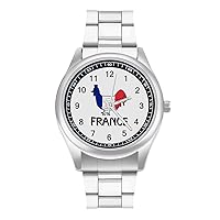 French Le Coq Gaulois Classic Watches for Men Fashion Graphic Watch Easy to Read Gifts for Work Workout