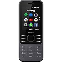 Nokia 6300 4G | Unlocked | International | WiFi Hotspot | Social Apps | Google Maps and Assistant | Light Charcoal