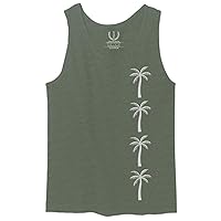 VICES AND VIRTUES Cool Summer Graphic Palm Tree California Beach Men's Tank Top