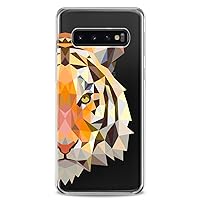 Case Compatible with Samsung S24 S23 S22 Plus S21 FE Ultra S20+ S10 Note 20 S10e S9 Geometric Tiger Design Man Flexible Silicone Feline Slim fit Print Art Clear Abstract Animals Cute Girls