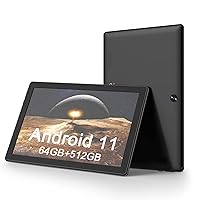 10 inch Tablet, Android 11 Tablet, 3GB RAM 64GB ROM, 512GB Expand Android Tablet with Dual Camera, WiFi, Bluetooth, HD Touch Screen, Google GMS Certified