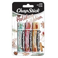 Chapstick Holiday Collection 2017, Pack of 3, Holiday Cinnamon, Caramel Creme & Holiday Cocoa, 0.15 Oz Ea
