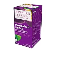 Hawaiian Islands Tea Company Passionfruit Na Pali Black Tea, All Natural - 20 Teabags (1 Box)