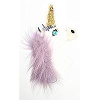 Nipitshop Patches Unicorn Head Horse Hair Purple Color Cartoon Kids Embroidery Iron On Patches Clothing T-Shirt Jeans Bags Polo Shirt Hat Backpacks Sewing DIY Appliques Patches
