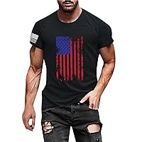 Men American Flag Patriotic Shirts Flag Pattern Vintage T Shirts Mens Graphic Tees