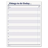 TOPS Daily Agenda Things to Do Today Pad, 8.5 x 11 Inches, 100-Sheet Pad (2170)