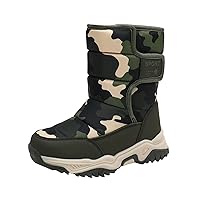 Booths for Kids Camouflage Snow Boots Girls Boys Outdoor Boots Warm Boots Cotton Snow Boots Girl Light up Boots