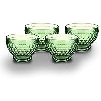 Villeroy & Boch Boston Glass Bowl Set of 4, Green