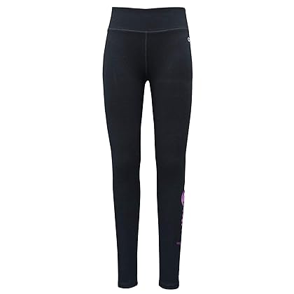 Champion Heritage Girls Performance Legging Stretch Pant | Active Athletic Pant (Medium, Black Tie Dye)