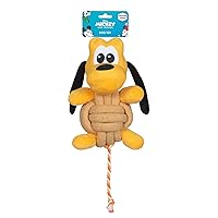 Pluto Knotty Rope Pet Toy with Squeaker, 9 Inch | Squeaky Dog Toys for Pets | Rope Tug Toy for Dogs Inspired by Pluto of Mickey and Friends