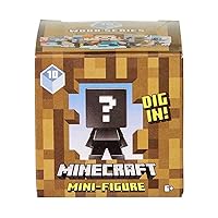 Minecraft Mini Figure, Miniature Collectible Action, Adventure and Storytelling Play and Display Gift for Minecraft Fans Age 6 and Older (Styles May Vary)
