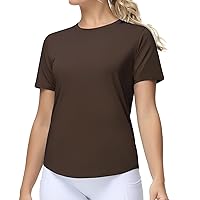 THE GYM PEOPLE Women's Workout Short Sleeve Breathable T-Shirts Athletic Yoga Tee Tops