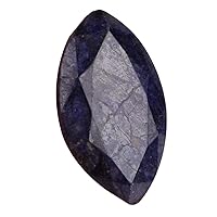 Egl Certified Blue Sapphire 31.50 Ct Beautiful Blue Sapphire Marquise Cut Loose Gemstone for Pendant, Ring