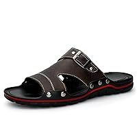 flip flop,Men Slippers Big Size Slides Summer Shoes Casual Flat Slide Leather