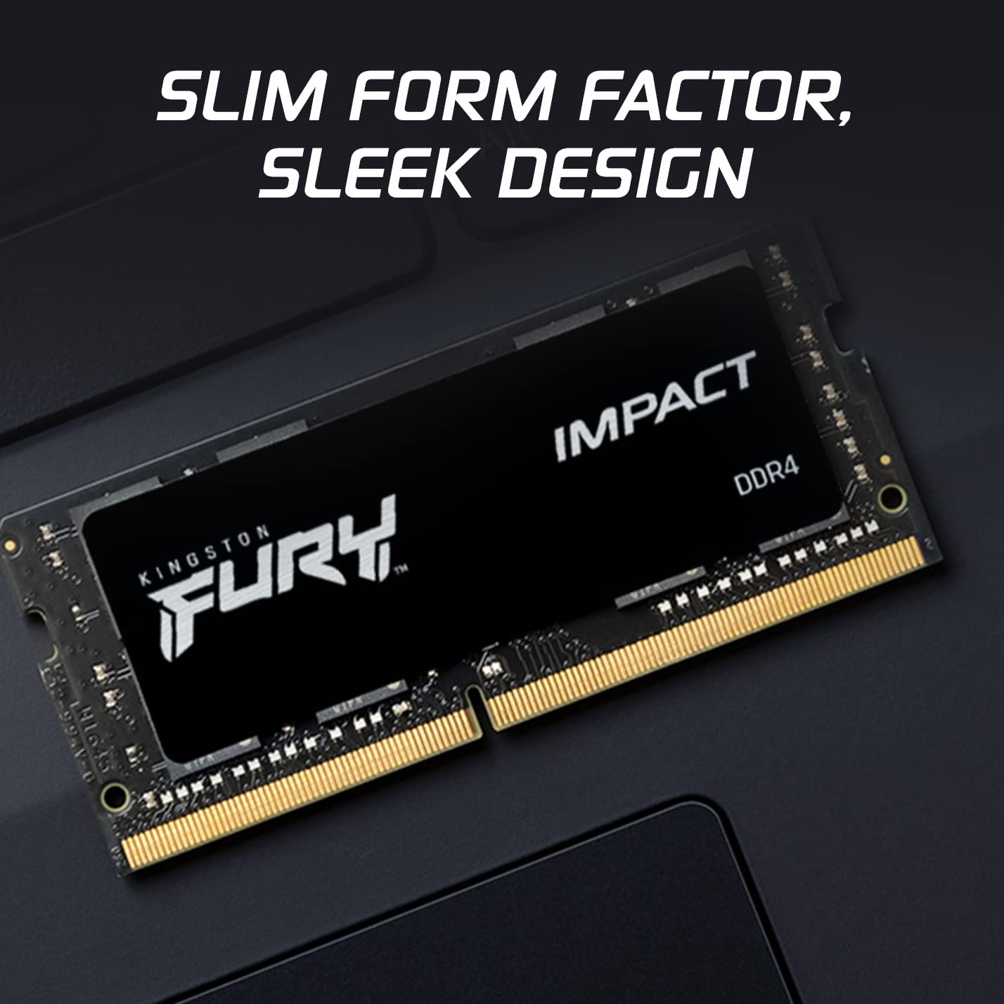 Kingston FURY Impact 32GB (2x16GB) 3200MT/s DDR4 CL20 Laptop Memory Kit of 2 | Intel XMP | AMD Ryzen | Plug n Play | Low Power Consumption | KF432S20IBK2/32