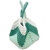 Hand Knit Bag Women Girls Handbags Crochet Bags for Shoulder Purse Shopper Top-handle Bucket Handmade