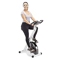 Foldable Upright Exercise Bike with Adjustable Resistance for Cardio Workout & Strength Training - Multiple Styles Available