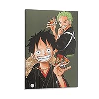 Zoro and Luffy Comic Poster Poster Decorative Painting Canvas Wall Art Living Room Posters Bedroom Painting 16x24inch(40x60cm)