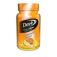 Dex4 Glucose Tablets, Citrus Punch, 50 Count Bottle, Each Tablet Contains 4g of Carbs