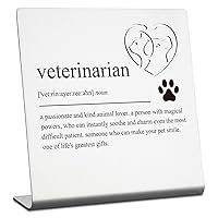 Veterinarian Gifts Vet Gifts Student Veterinarian Gifts Veterinary Decor Veterinarian Definition Home Office Desk Decorative Sign, DSD17