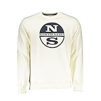 North Sails Elegant White Round Neck Men's Sweatshirt