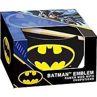 ICUP DC Comics Batman Emblem Ramen Mug w/Chopsticks