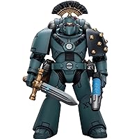 HiPlay JoyToy Warhammer The Horus Heresy Collectible Figure: Sons of Horus MKVI Tactical Squad Sergeant with Power Sword 1:18 Scale Action Figures JT9466