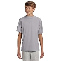 A4 Boys Cooling Performance Tee(NB3142)-Silver-M
