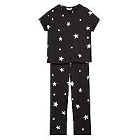 Marks & Spencer Women's Short Sleeve Long Leg Star Print Pajama Set