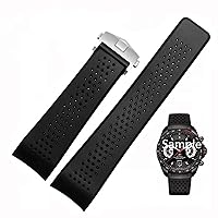 Watch Bracelet Replace For TAG GRAND CARRERA AQUARACER Rubber Silicone Wristband Men Strap Watch Accessories Watch Band