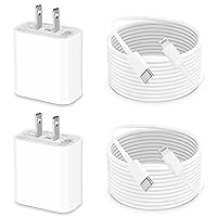 【MFi Certified】iPhone Charger Fast Charging, Redpark 2Pack PD 20W USB-C Power Adapter Type-C Wall Charger Block+6FT Type-C to Lightning Cable for iPhone 14 13 12 11 Pro Max Mini XS XR X 8 iPad AirPods