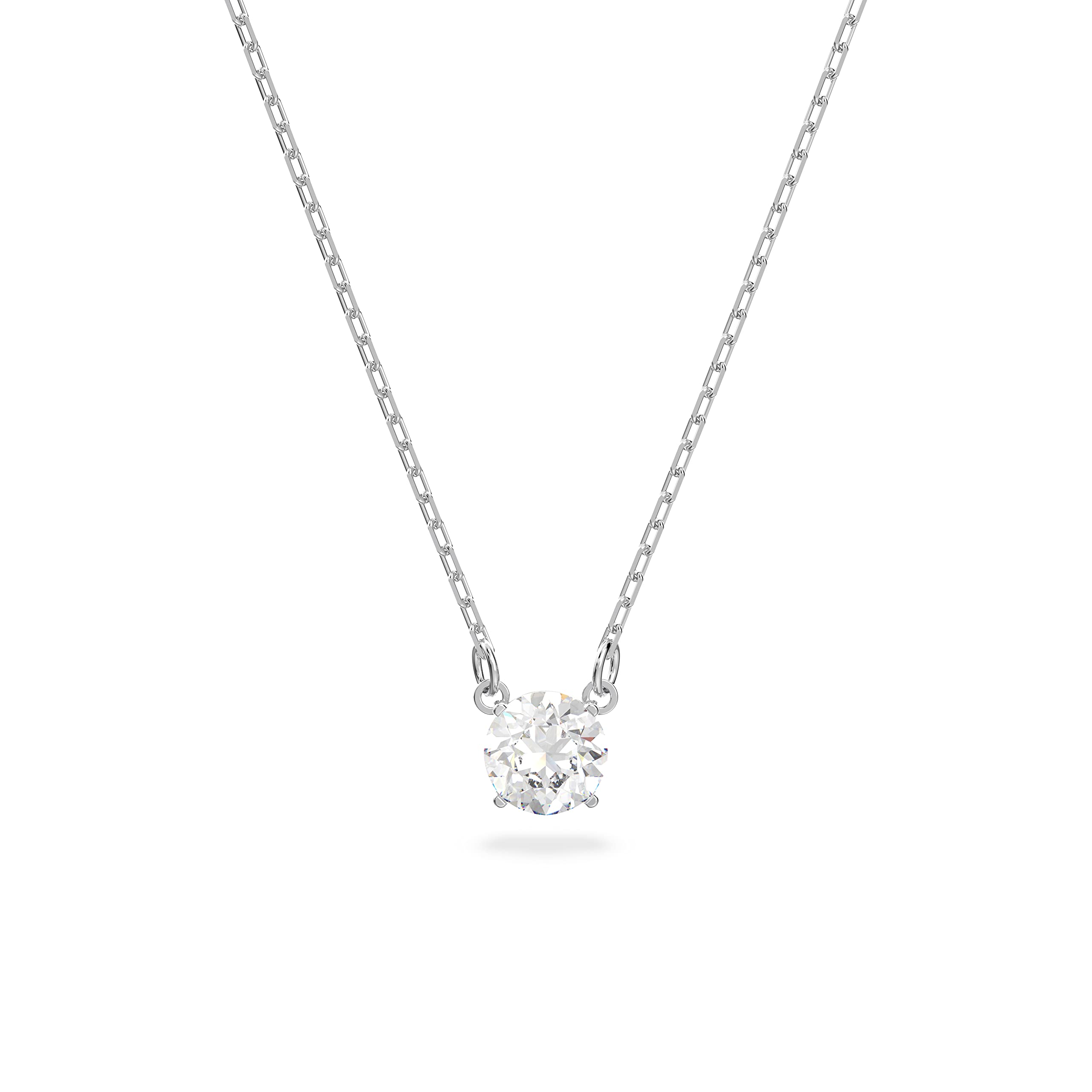 Swarovski Attract Necklace, Earring, and Bracelet Crystal Jewelry Collection, Rhodium Tone Finish