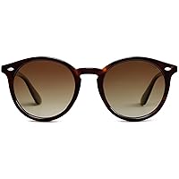 SOJOS Retro Round Polarized Sunglasses for Women Men Classic Vintage Sunnies SJ2069